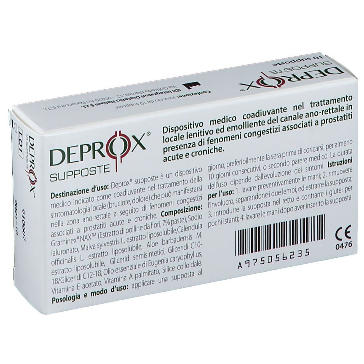 DEPROX 10 SUPPOSTE
