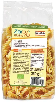 FUSILLI DI AVENA 250 G FUSILLI DI AVENA 250 G