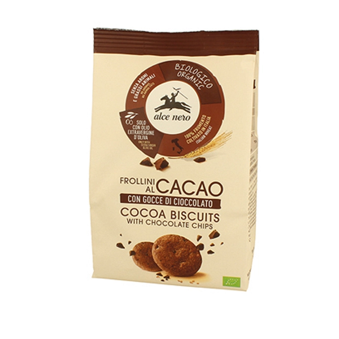 Frollino Al Cacao Con Gocce Di Cioccolato Bio 250 G