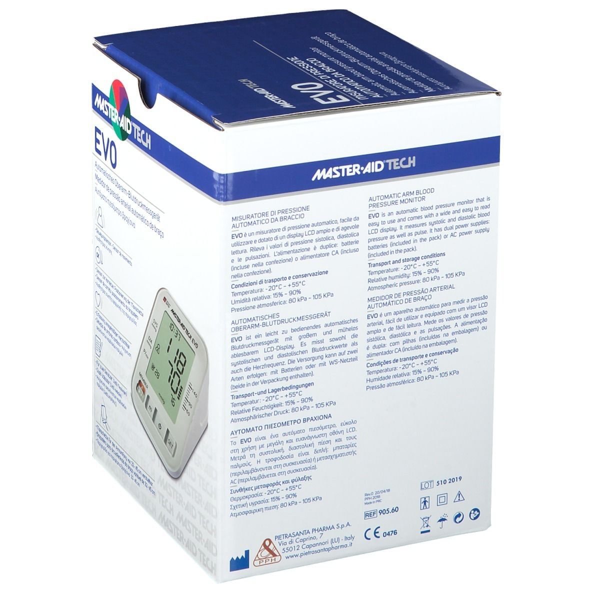 MISURATORE DI PRESSIONE MASTER-AID TECH EVO