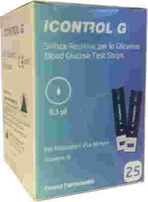 STRISCE MISURAZIONE GLICEMIA ICONTROL G 25 PEZZI