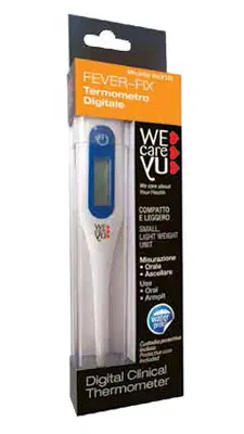 TERMOMETRO DIGITALE RIGIDO WECAREYU FEVER FIX 1 PEZZO TERMOMETRO DIGITALE RIGIDO WECAREYU FEVER FIX 1 PEZZO