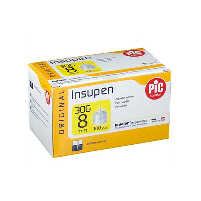 AGO PER PENNA PIC INSUPEN ORIGINAL GAUGE 30X8 MM 100 PEZZI
