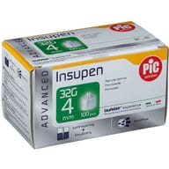 AGO PENNA INSULINA PIC INSUPEN ADVANCED GAUGE 32X4 MM 100 PEZZI