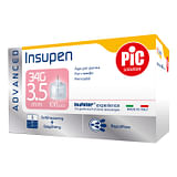 AGO PENNA INSULINA PIC INSUPEN ADVANCED GAUGE 34X3,5 MM 100 PEZZI