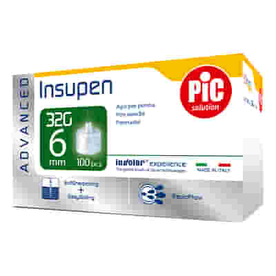 AGO PENNA INSULINA PIC INSUPEN ADVANCED GAUGE 32X6 MM 100 PEZZI