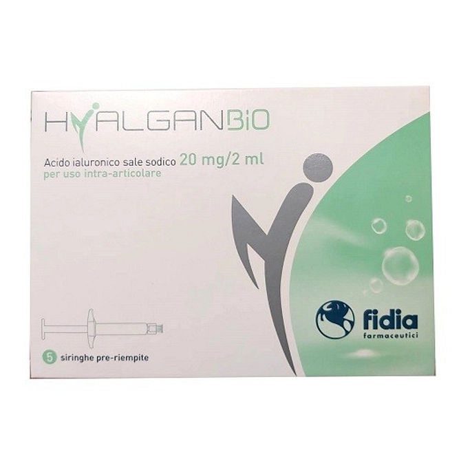 Siringa Hyalganbio Intra Articolare 20 Mg 2 Ml 5 Pezzi
