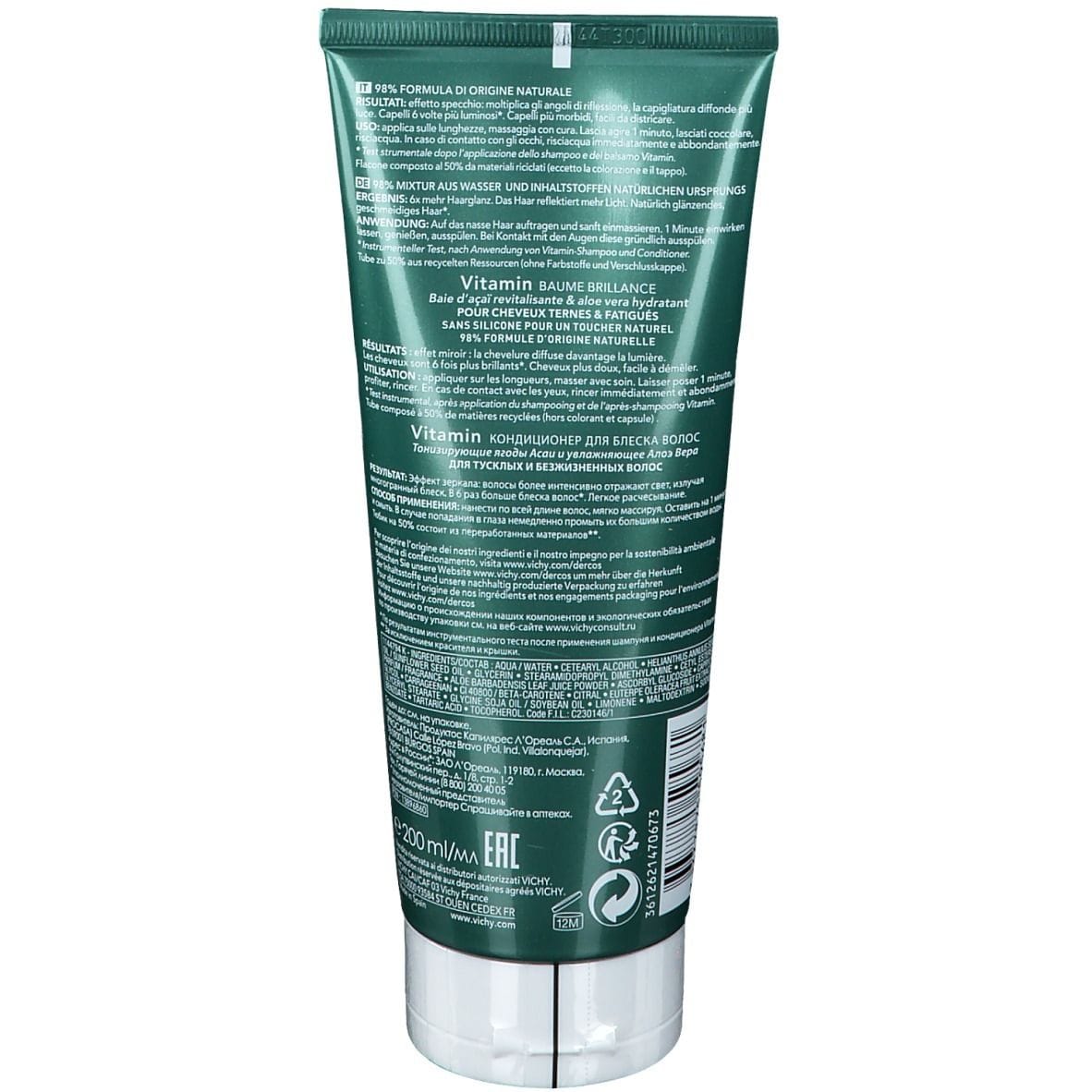 DERCOS NUTRIENTS BALSAMO VITAMIN 200 ML