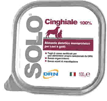SOLO CINGHIALE PER CANI E GATTI 100 G