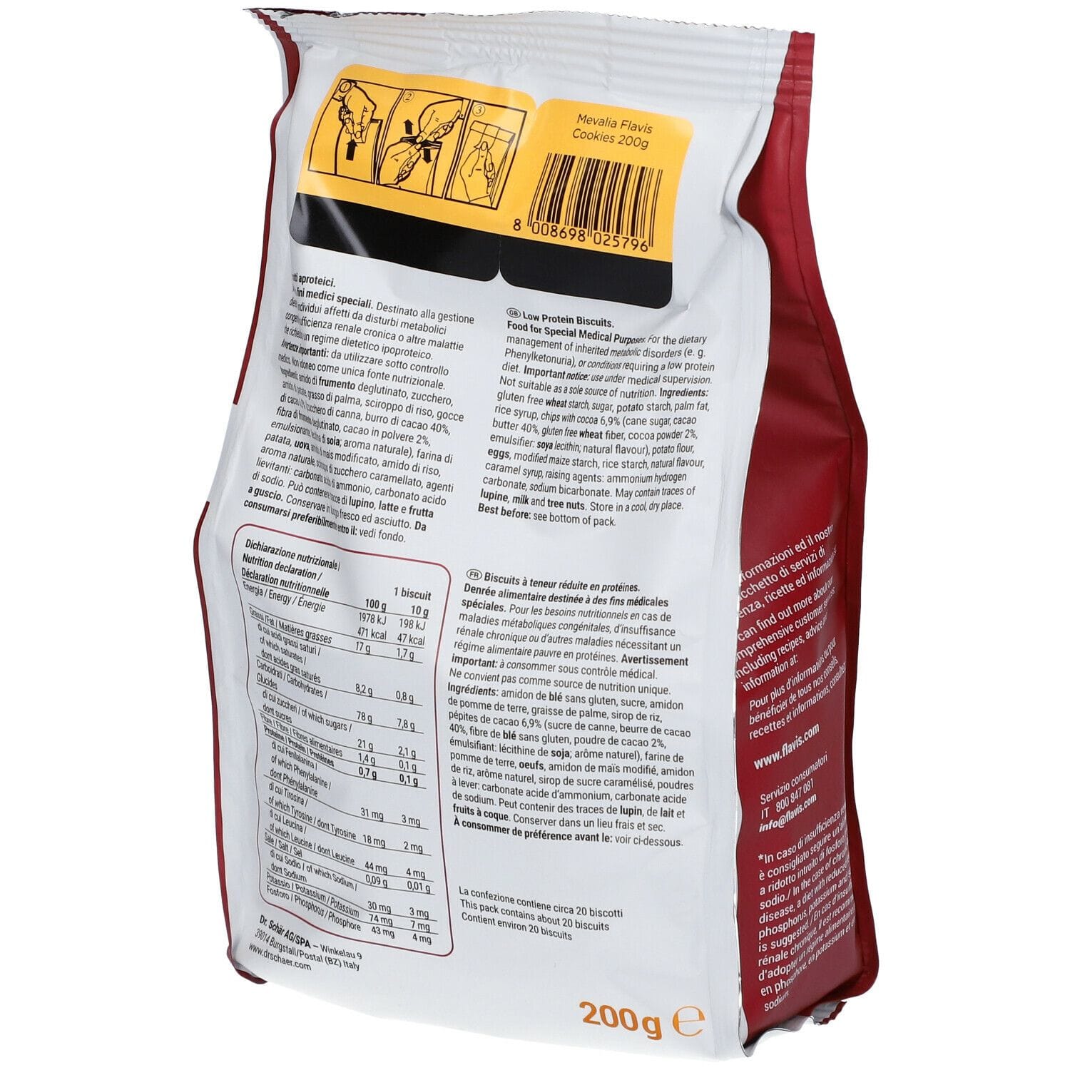 FLAVIS COOKIES BISCOTTI APROTEICI 200 G