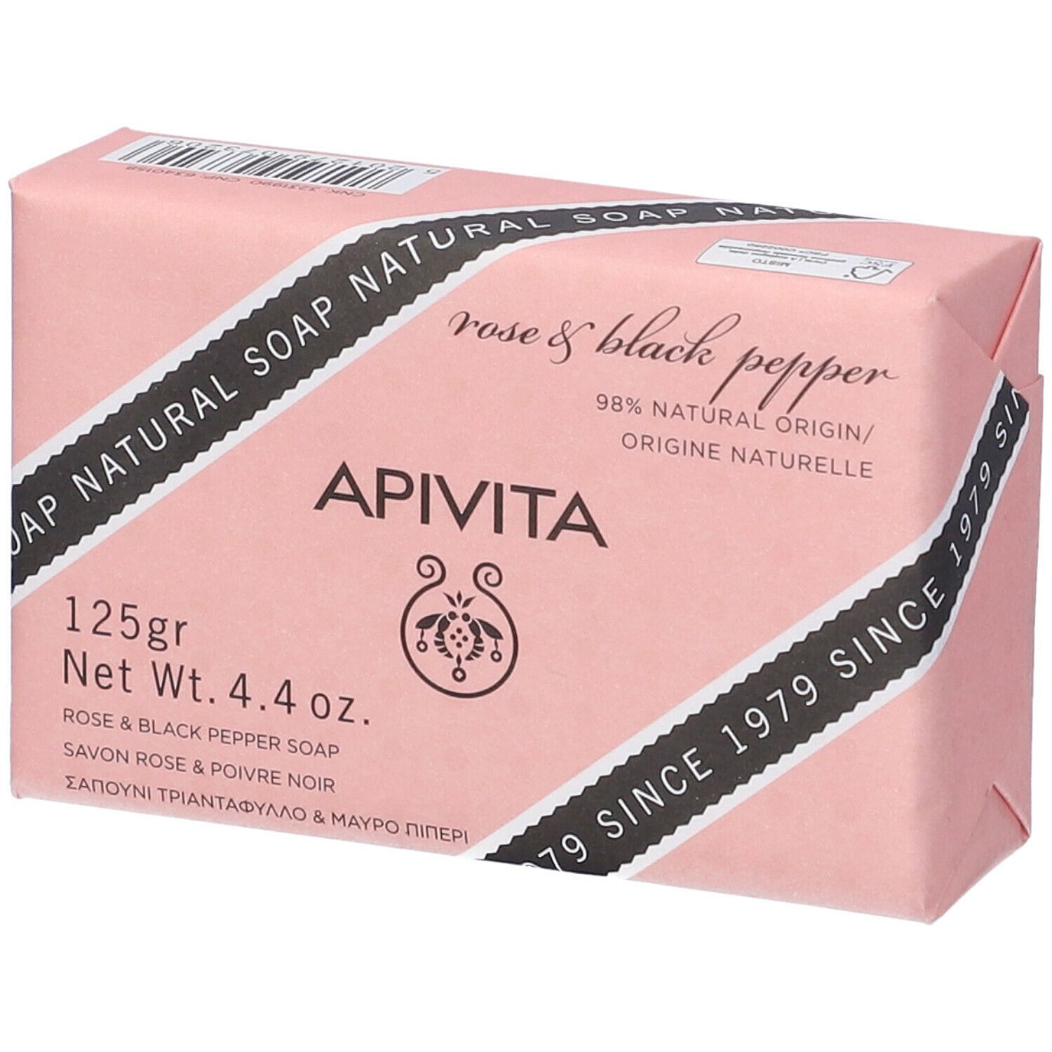 Apivita Natural Soap Rose 125 G