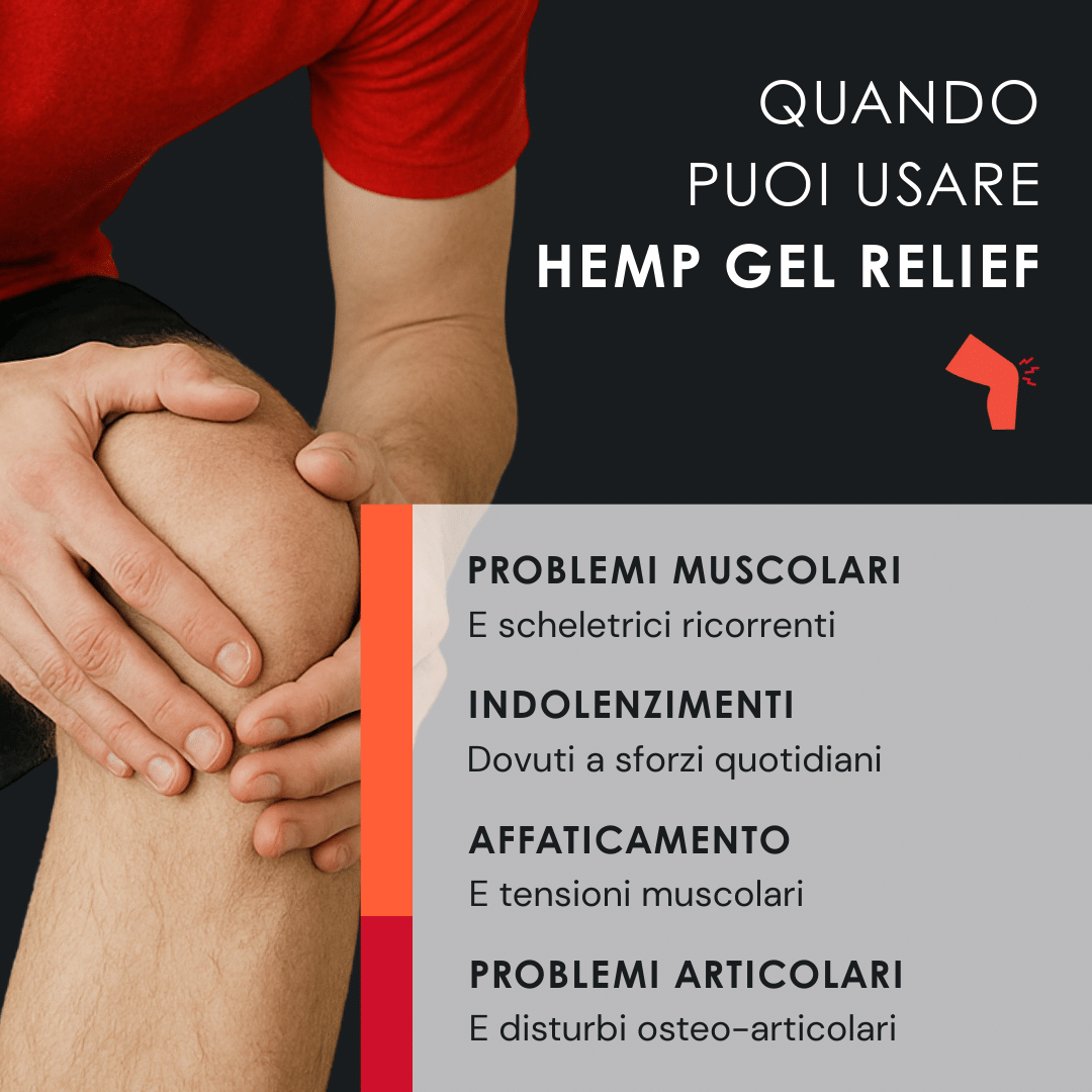 Eusphera Hemp gel Relief - Gel lenitivo per ossa e articolazioni