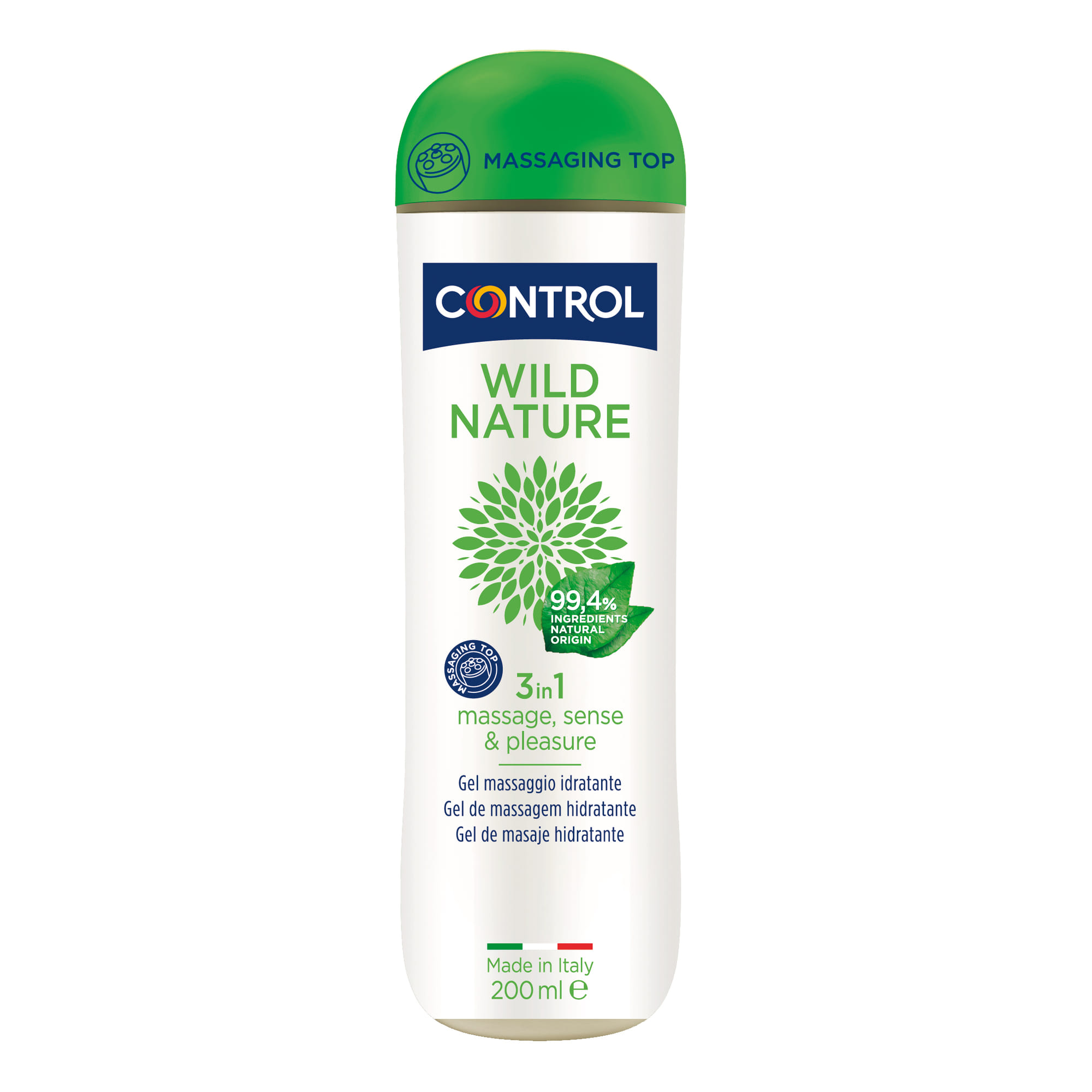 Control Wild Nature Massage Gel Massaggio 3 In 1 200 Ml