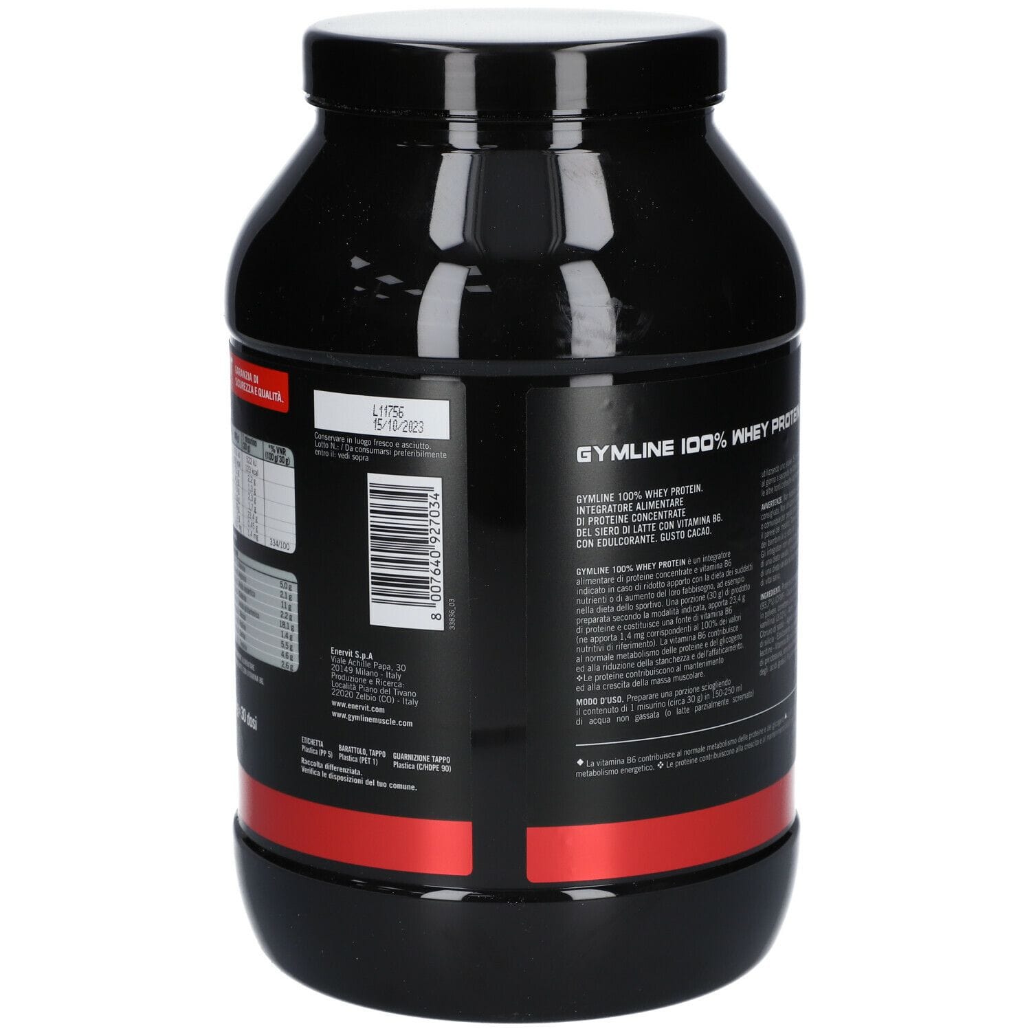 GYMLINE 100% WHEY CONCENTRATE CACAO 900 G