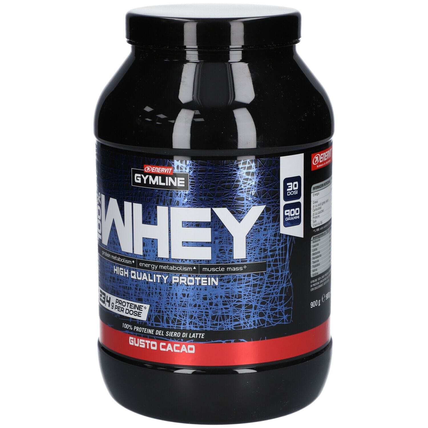 GYMLINE 100% WHEY CONCENTRATE CACAO 900 G