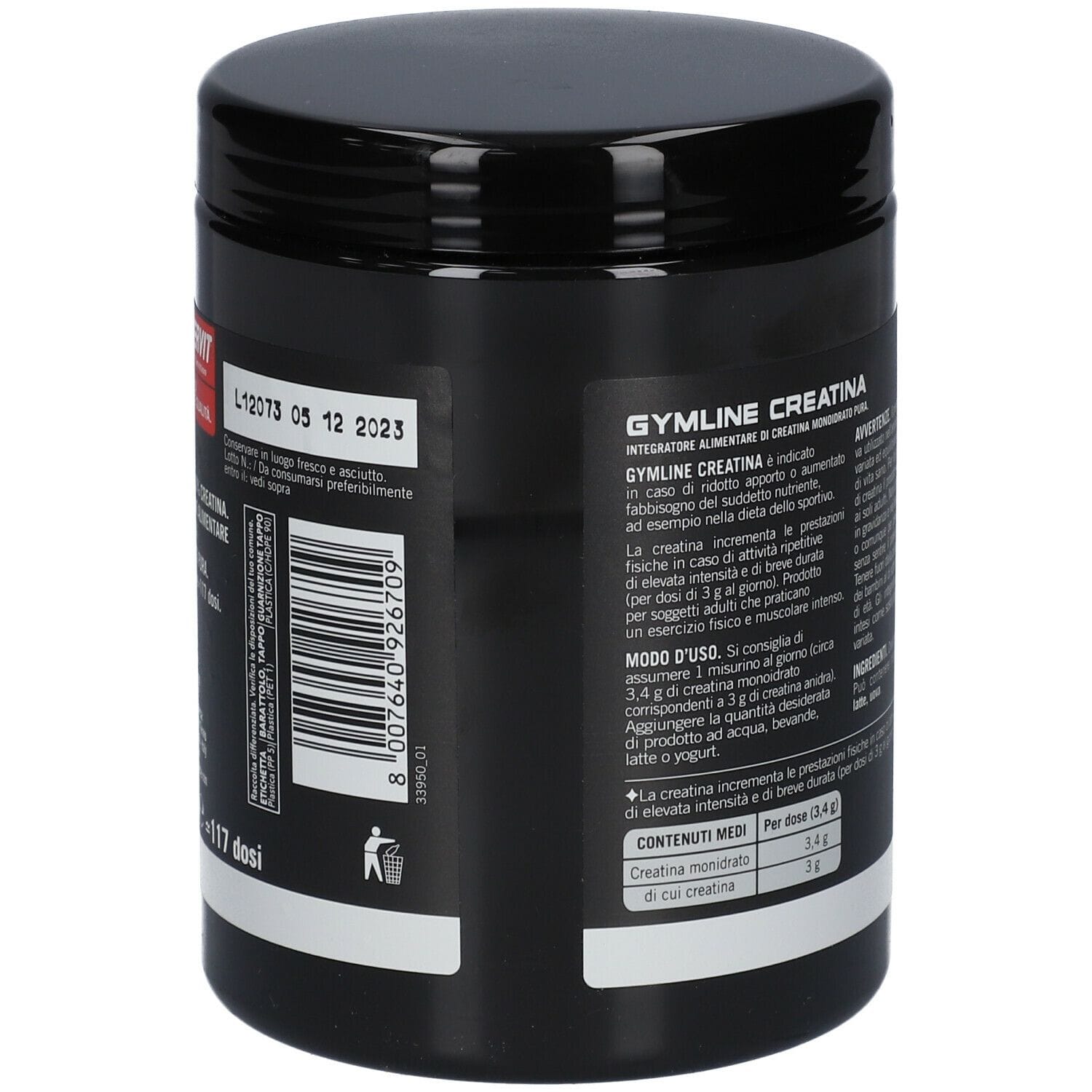 GYMLINE CREATINA 400 G NEW