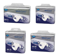 PANNOLINO MUTANDINA MOLICARE PREMIUM ELASTIC CON ALI ELASTICHE IPOALLERGENICO 9 GOCCE M 26 PEZZI