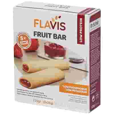 FLAVIS FRUIT BAR BARRETTA APROTEICA CON RIPIENO DI FRAGOLA 5 PEZZI DA 25 G