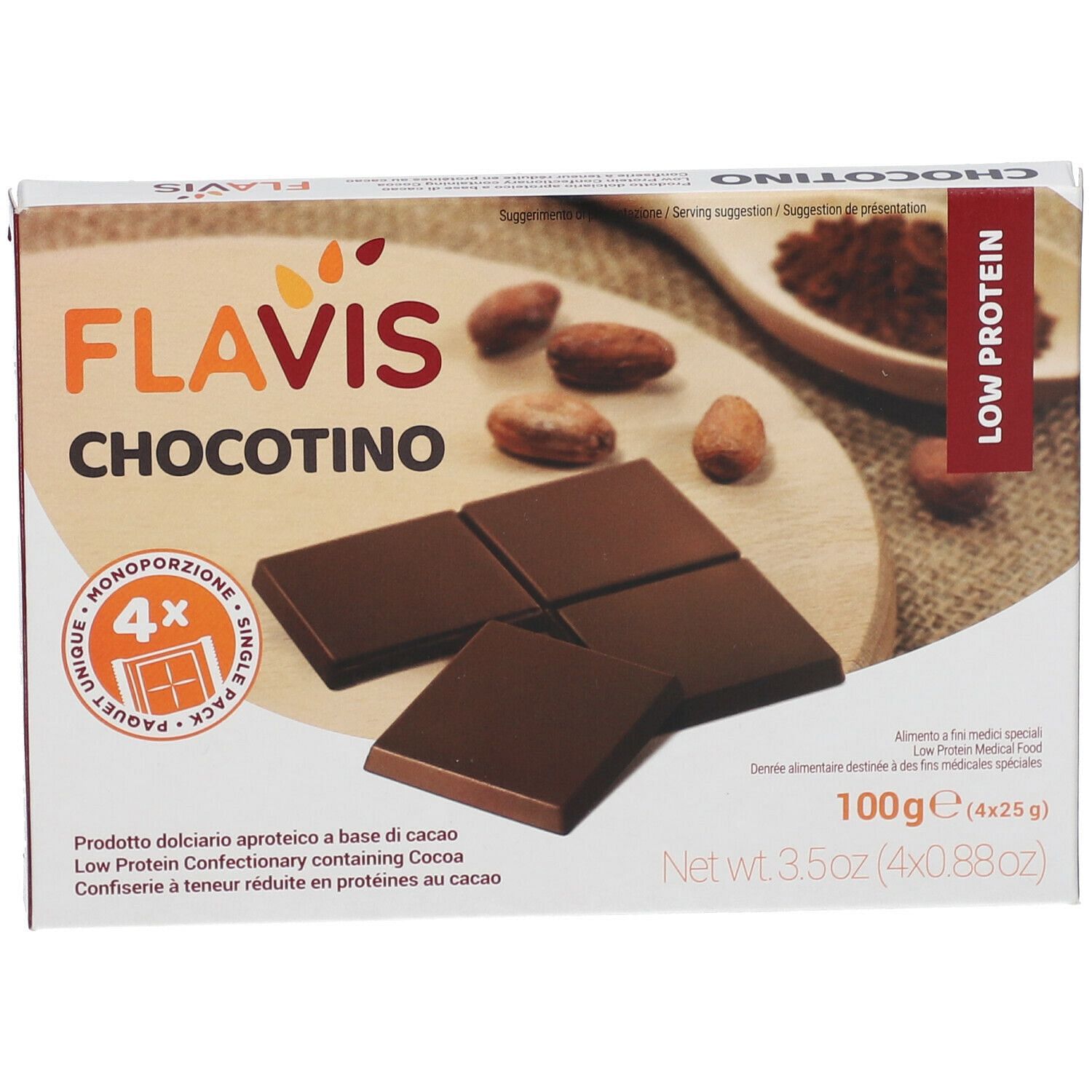 Flavis Chocotino 4 Porzioni Da 25 G