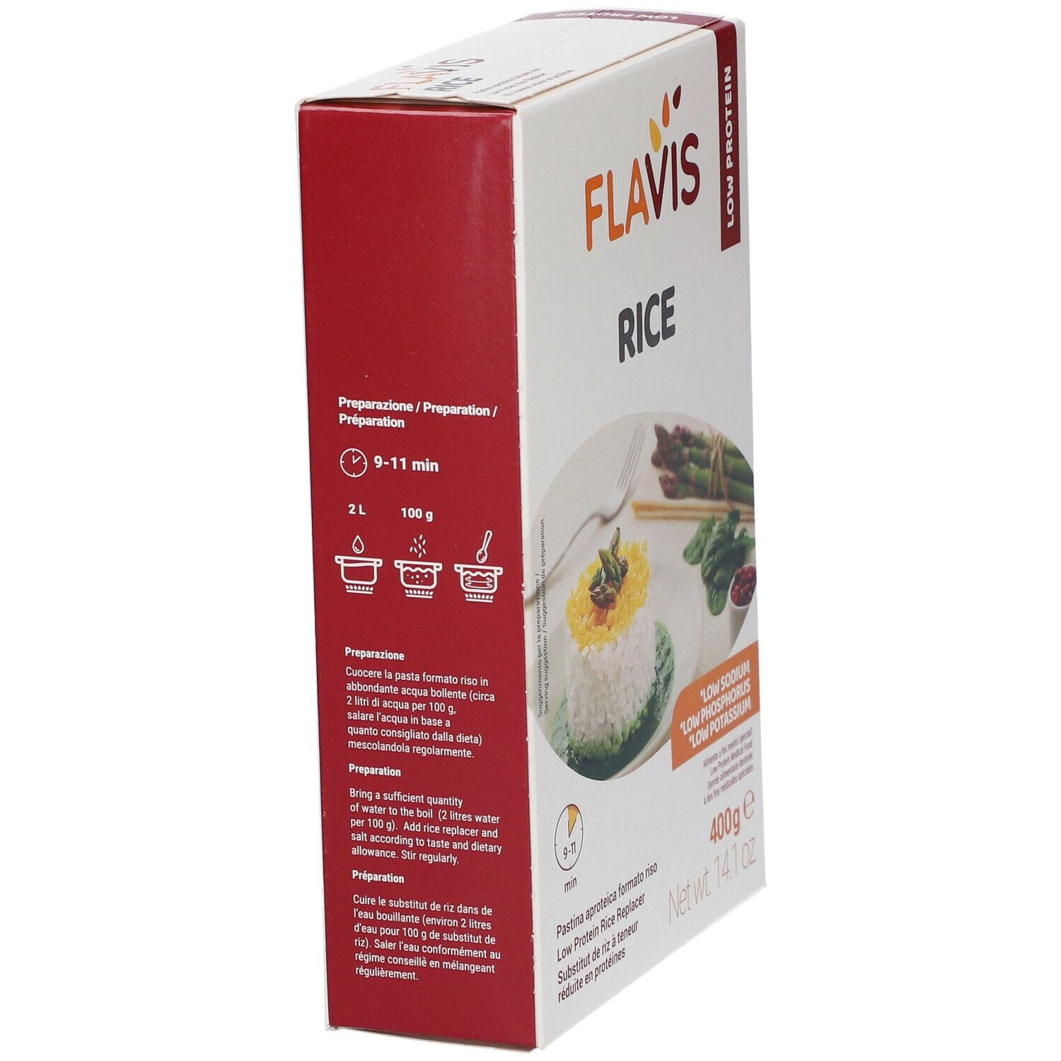 FLAVIS RICE PASTINA APROTEICA FORMATO RISO 400 G