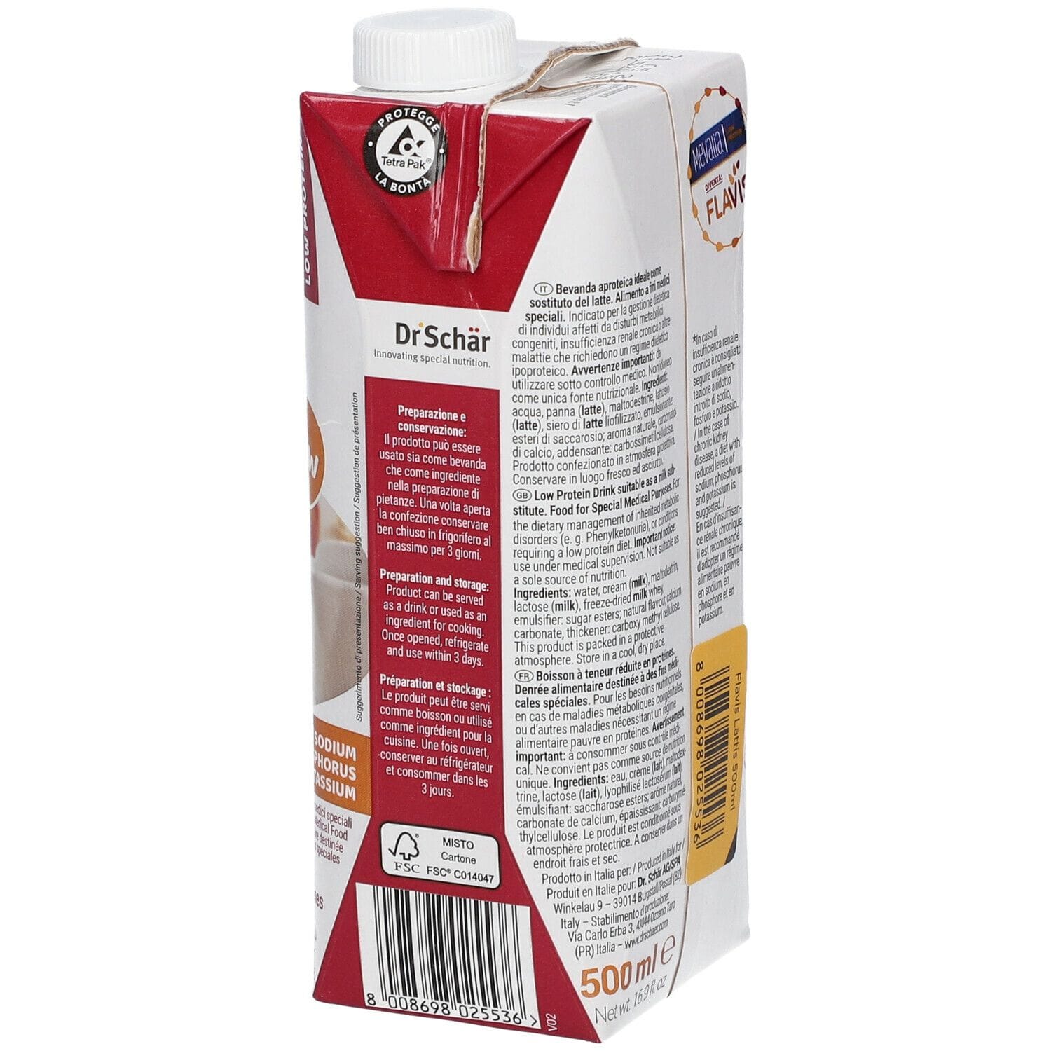 FLAVIS LATTIS BEVANDA APROTEICA 500 ML