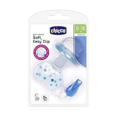 Chicco Gommotto+Clip Boy 6 16 Silicone B