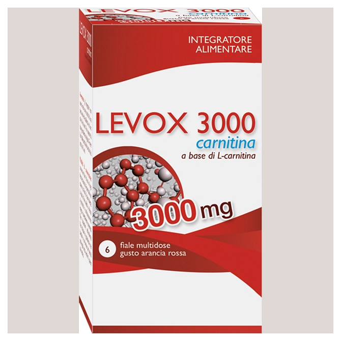 Levox 3000 Carnitina 6 Flaconcini Da 25 Ml