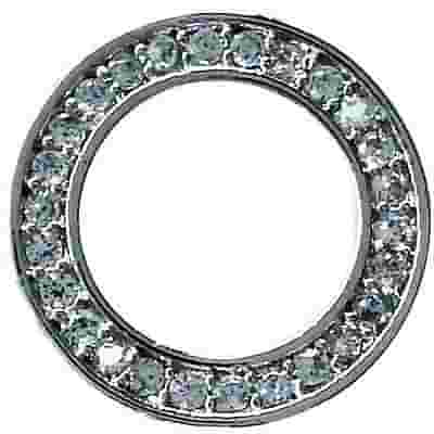BJT974 ORECCHINI RING WHITE STAINLESS STEEL