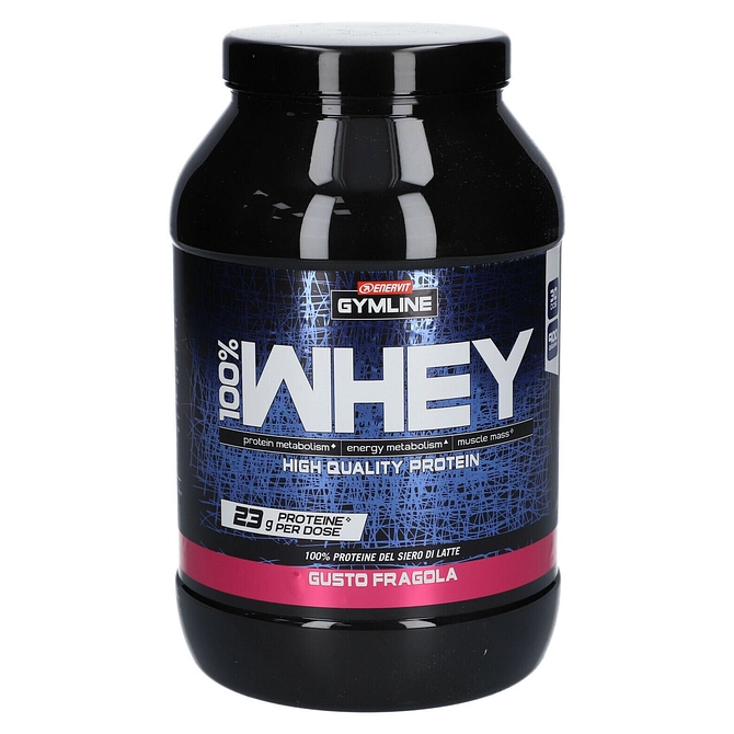 Gymline 100% Whey Concentrate Fragola 900 G