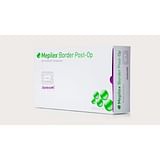 MEDICAZIONE IN SCHIUMA DI POLIURETANO MEPILEX BORDER POST OPERATORIA ASSORBENTE BORDO INTEGRATO STRATO DI CONTATTO IN SILICONE MORBIDO 10X25 CM 5 PEZZI