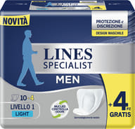 PANNOLONI LINES SPECIALIST MEN LIVELLO 1 14 PEZZI