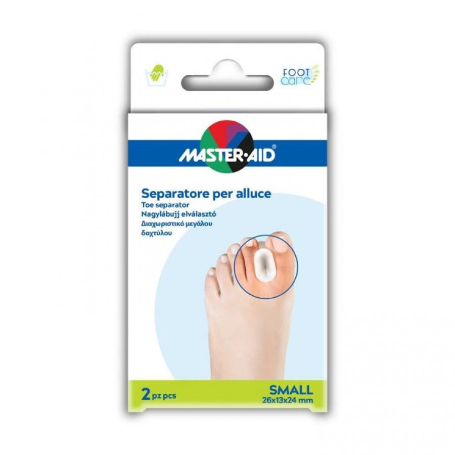 Separatore Dita In Gel Master Aid Footcare Per Alluce Small 2 Pezzi D1