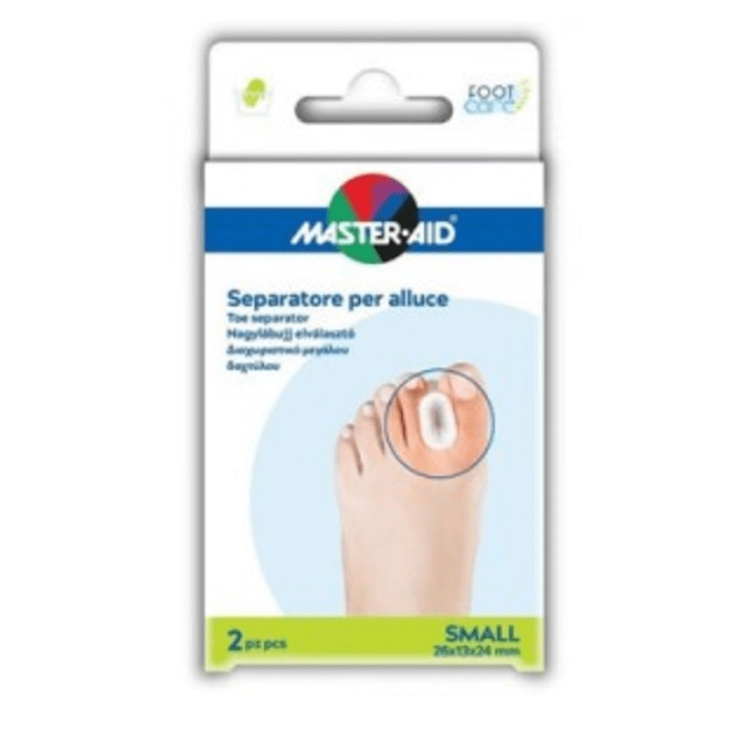 Separatore Dita In Gel Master Aid Footcare Per Alluce Small 2 Pezzi D1