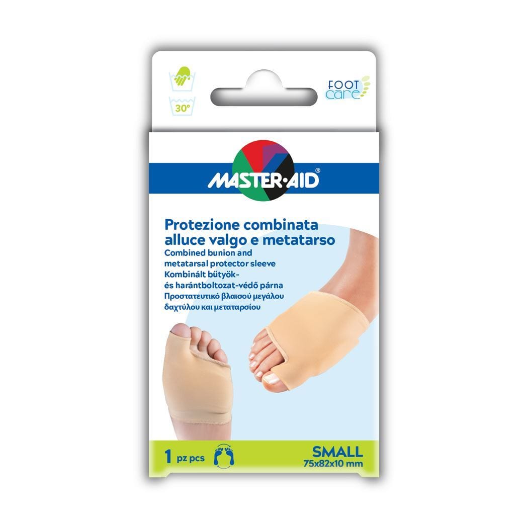 PROTEZIONE MASTER-AID FOOTCARE PER ALLUCE VALGO E METATARSO SMALL 1 PEZZO D7