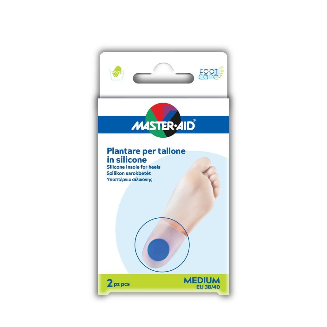 TALLONIERA IN DUE TIPOLOGIE DI SILICONE MASTER-AID FOOTCARE MEDIUM 2 PEZZI F3