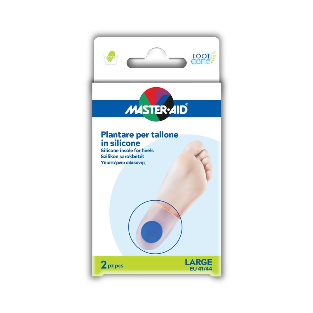Talloniera In Due Tipologie Di Silicone Master Aid Footcare Large 2 Pezzi F4