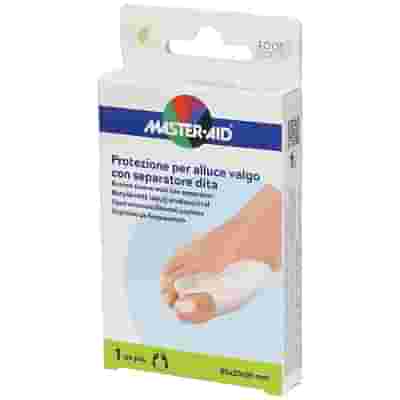 PROTEZIONE MASTER-AID FOOTCARE PER ALLUCE VALGO CON SEPARATORE DITA INTEGRATO 1 PEZZO D9
