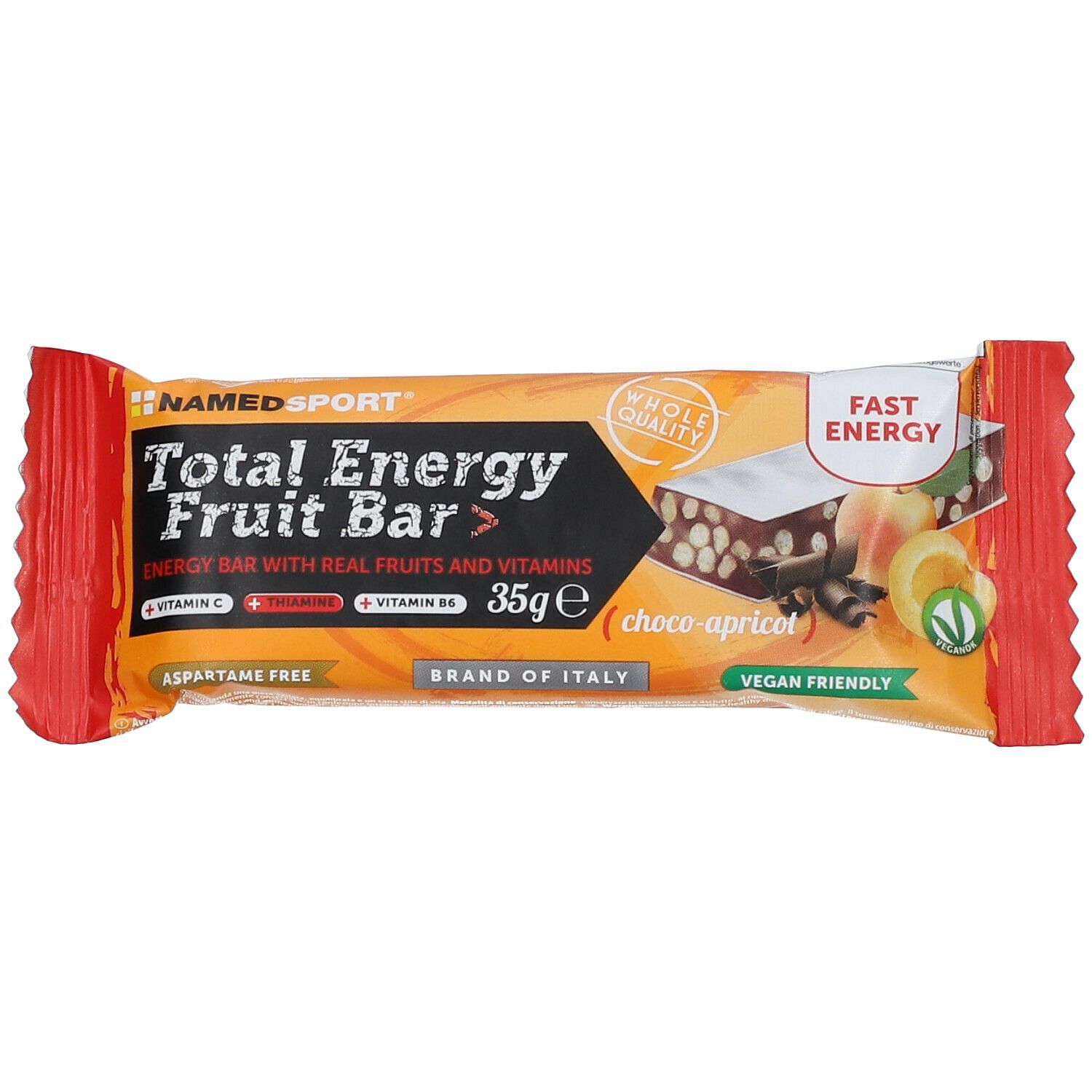 Total Energy Fruit Bar Choco Apricot 35 G