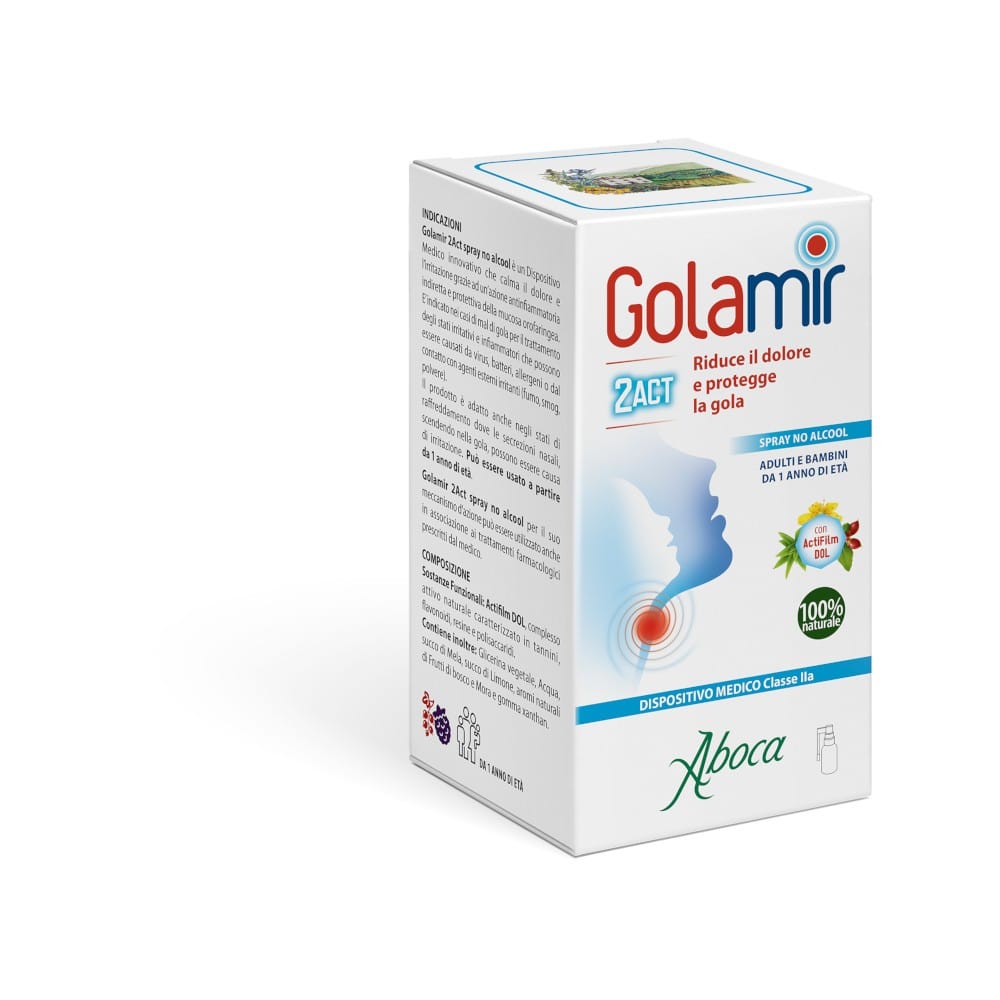 GOLAMIR 2ACT SPRAY 30 ML NO ALCOOL ADULTI E BAMBINI DA UN ANNO DI ETA'