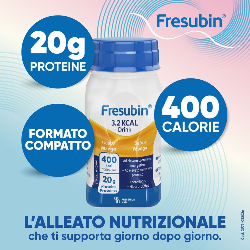 FRESUBIN 3,2 KCAL DRINK MANGO 4 X 125 ML