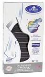 SAUBER CALZA UOMO FANTASIA Q-SKIN 70 DEN BLU RIGA BIANCA DENIM BORDEAUX TAGLIA P