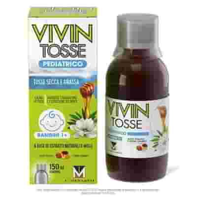 VIVIN TOSSE PEDIATRICO SCIROPPO PER TOSSE SECCA E GRASSA GUSTO FRAGOLA E CREME CARAMEL 150 ML