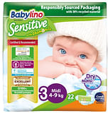 BABYLINO SENSITIVE VALUE MIDI PANNOLINI RISPARMIO TAGLIA 3 4-9 KG 56 PEZZI