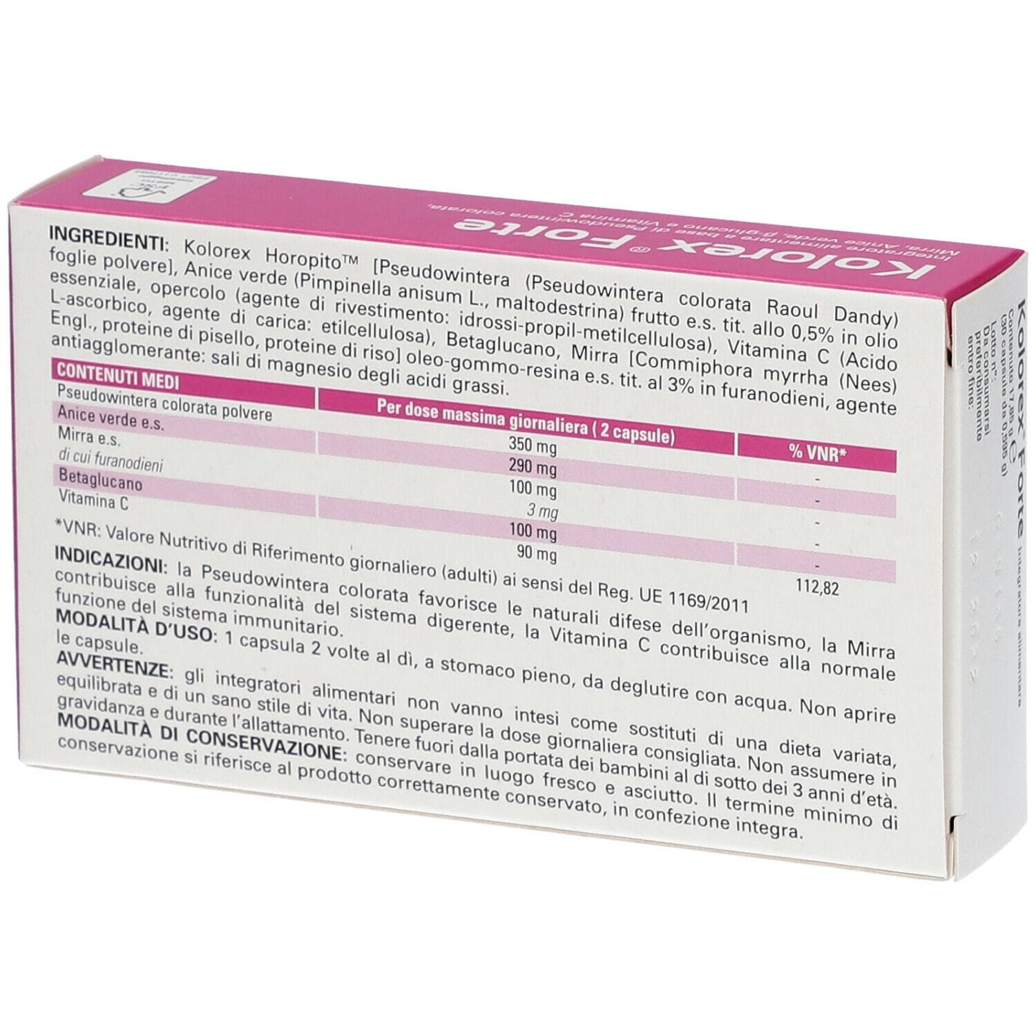 KOLOREX FORTE 30 CAPSULE