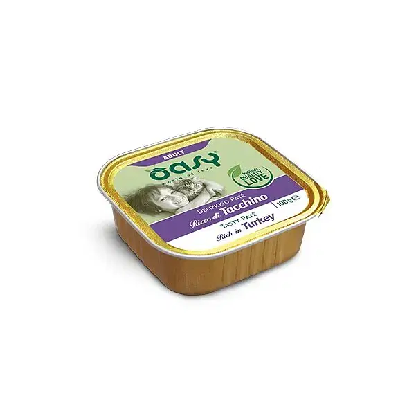 Oasy Wet Cat Delizioso Pate' Tacchino 100 G