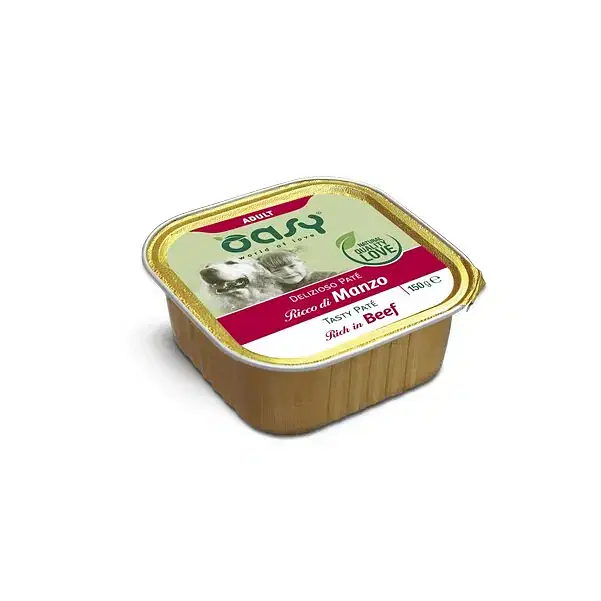 Oasy Wet Dog Delizioso Pate' Manzo 150 G