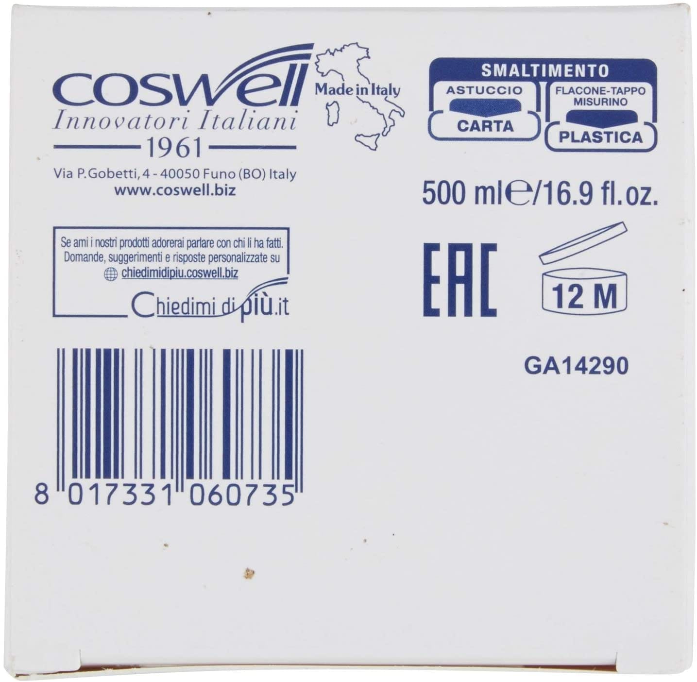 BIOREPAIR ORAL CARE COLLUTORIO ALTA INTENSITA' CON ANTIBATTERICO PROTEZIONE GENGIVE 500 ML