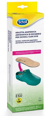CLOG EVO ANATOMIC ANTISTATIC INSOLES MICROFIBRE UNISEX 38-39 CLOG EVO ANATOMIC ANTISTATIC INSOLES MICROFIBRE UNISEX 38-39