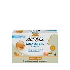 Apropos Gola Defens Pro 20 Pastiglie Arancia Senza Zucchero