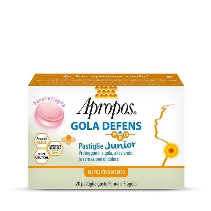 Apropos Gola Defens Pro 20 Pastiglie Junior Panna Fragola